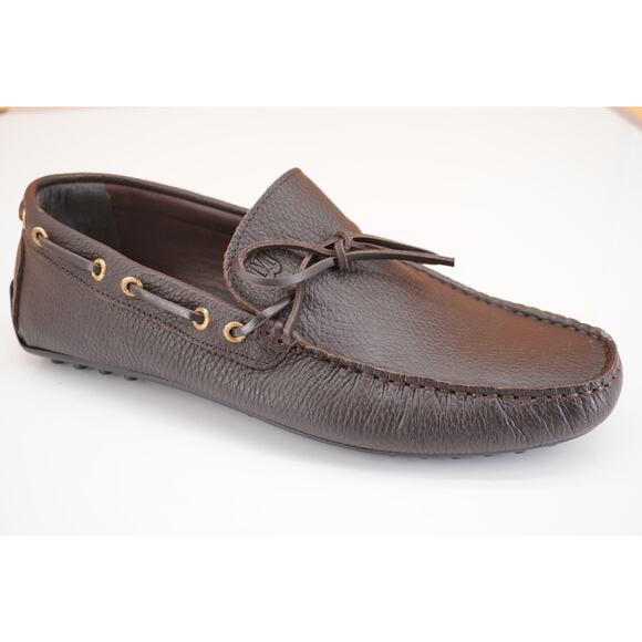 Bruno Magli Tino Mens Brown Leather moccasin Slip On Loafers Size 11.5 New $325 main image 10
